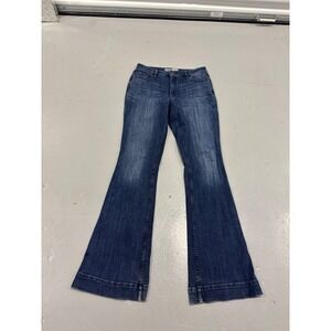 Idyllwind Miranda Lambert Womens Flare Jeans Blue Medium Wash High Rise Size 12